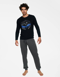 Piżama męska Henderson Birch czarna