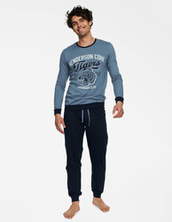 Piżama męska Henderson Burn niebieska