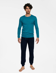 Piżama męska Henderson Badge turkusowa