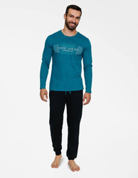 Piżama męska Henderson Bale turkusowa